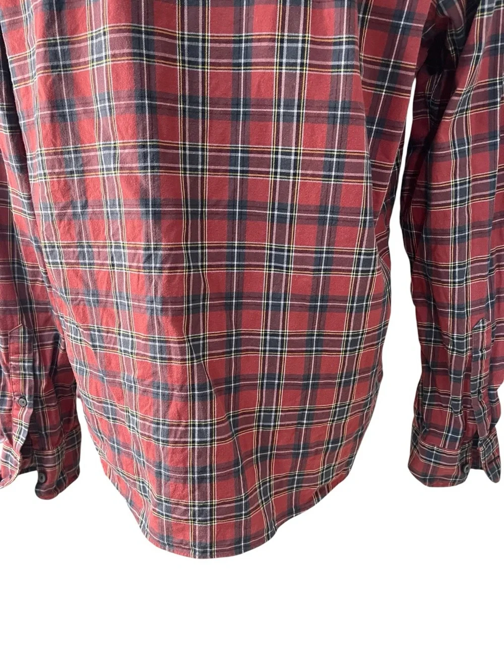 UNTUCKit Catarratto Button Down Slim Fit Shirt Red Plaid